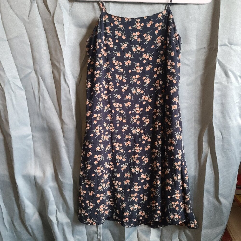 Dark floral mini dress